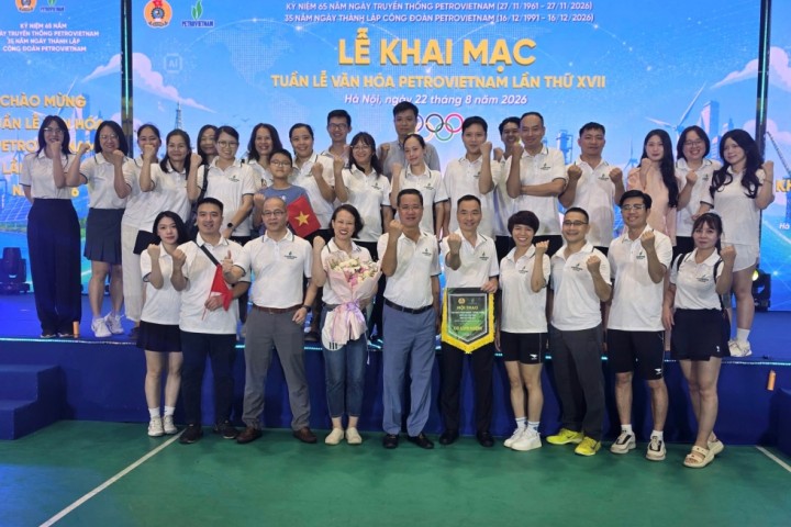 PVChem sôi nổi tham gia Lễ khai mạc Tuần lễ Văn hóa Petrovietnam và Hội thao khu vực phía Bắc năm 2026